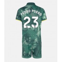 Tottenham Hotspur Pedro Porro #23 Tretí Detský futbalový dres 2024-25 Krátky Rukáv (+ trenírky)